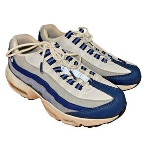 Nike Air Max 95 Recraft BOYS Size 6Y PRE-OWNED Blue Sail Athletic Shoes Sneakers